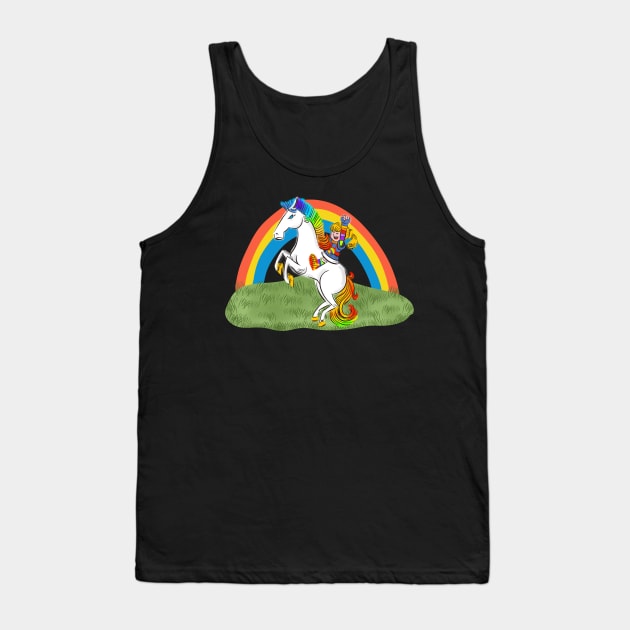 Vintage Rainbow Brite Pony Standing Tank Top by 80sCartoons.Club